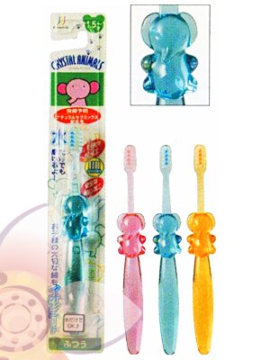 «Crystal animals - слоненок» - Зубная щетка для детей от 1.5 до 6 лет, розовая (21020) 
