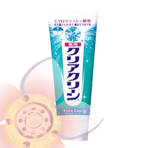 «Clear Clean Extra Cool» - Отбеливающая зубная паста, освежающая мята, 130г(23248) 