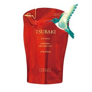 TSUBAKI - Кондиционер с маслом и липидами камелии для красоты и блеска волос, 400мл, сменная упаковка (87619)